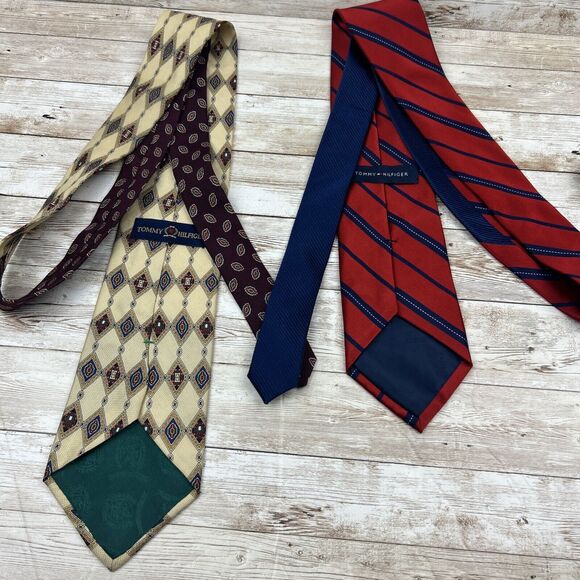 Tommy Hilfiger Men's 100% Silk Designer Neck Ties Lot of 13 - Picture 8 of 16